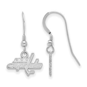 Sterling Silver NHL Washington Capitals XS Dangle Earrings